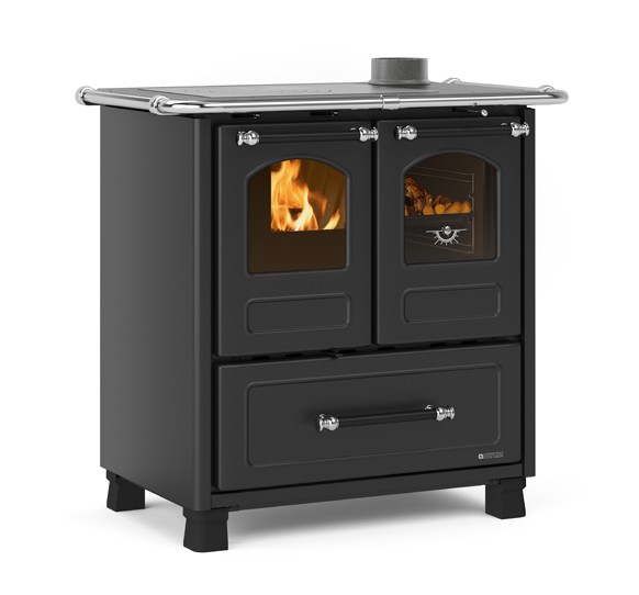 Дровяная кухонная плита La Nordica FAMILY 4,5 Черный антрацит